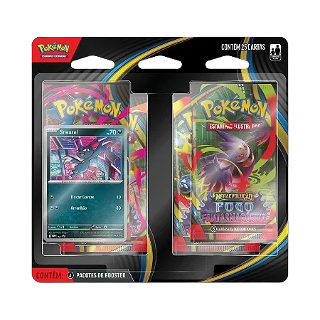 Blister Quádruplo Pokémon ME02 Fogo Fantasmagórico