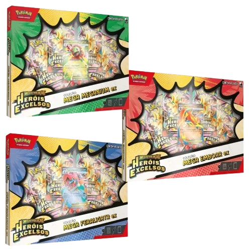 Box Coleção Pokémon ME2.5 Heróis Excelsos